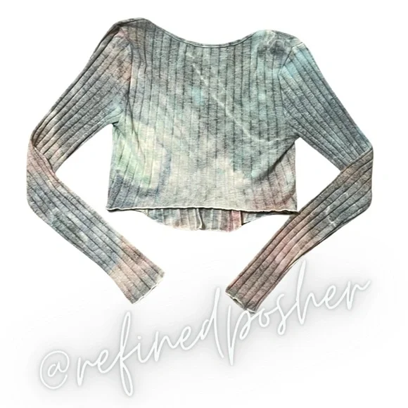 Free People Beach Sun Shenanigans Set size Small NEW Ivory Tie Dye - Picture 4 of 8